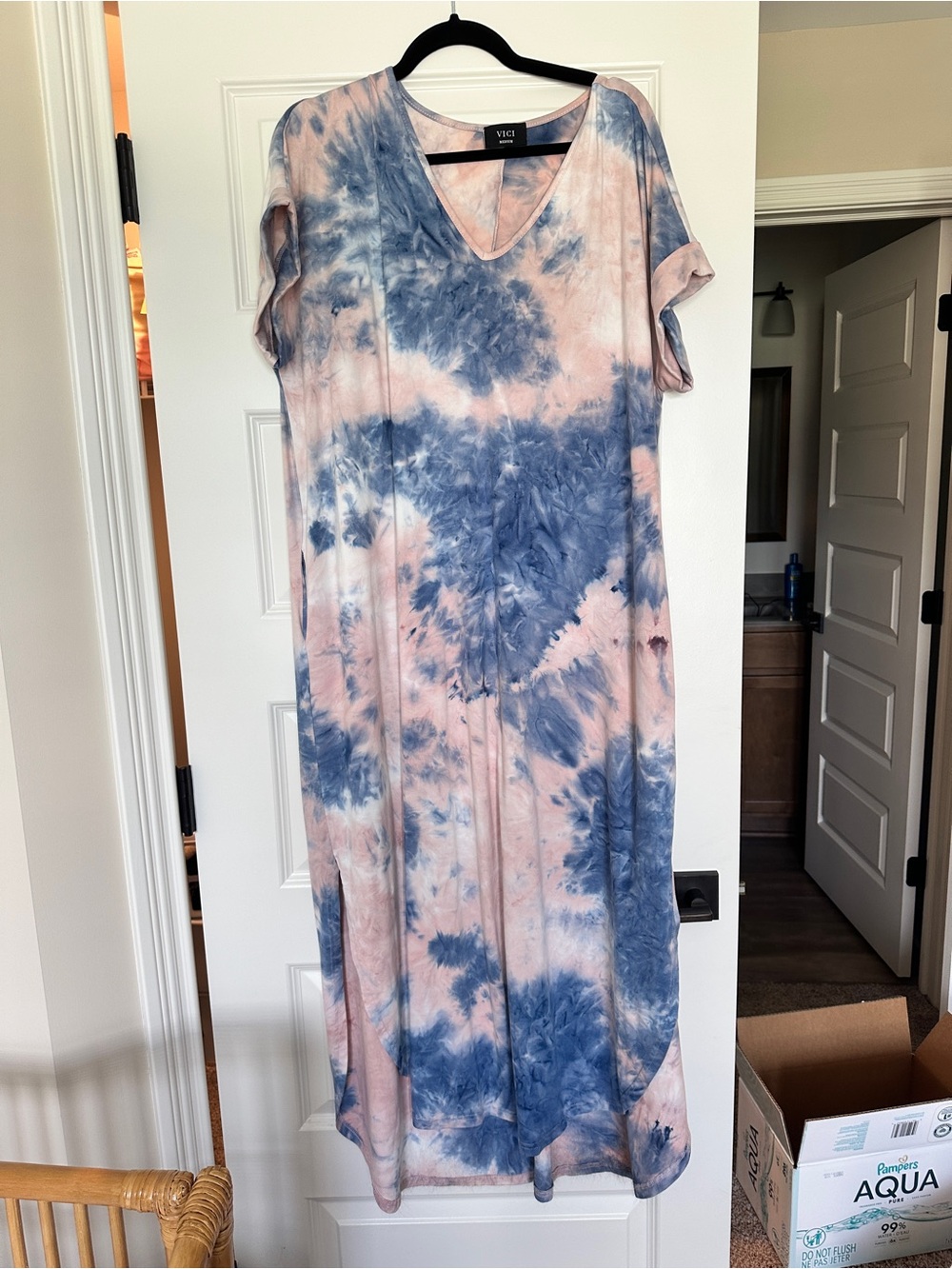 VICI tie-dye v-neck top